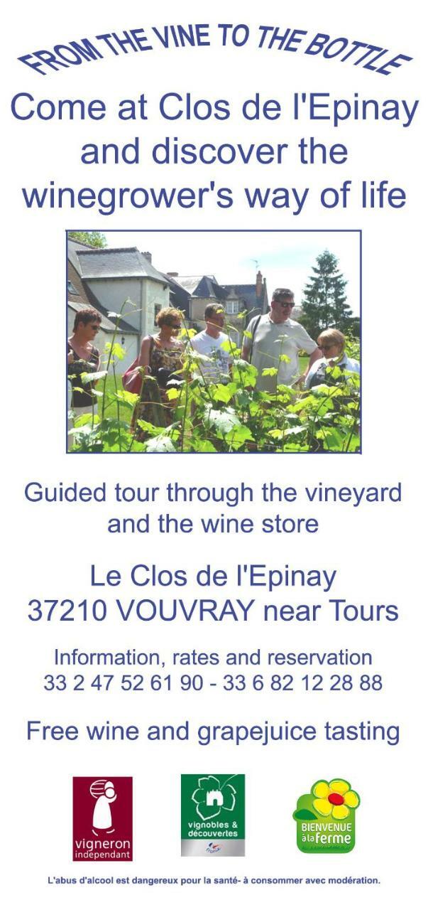Au Clos De L'Epinay Vouvray Dış mekan fotoğraf